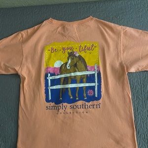 Melon colores horse tee